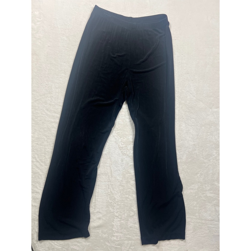 Chico's Travelers Slinky Pants Women Size 0 US 4 Small Black Stretch Trousers